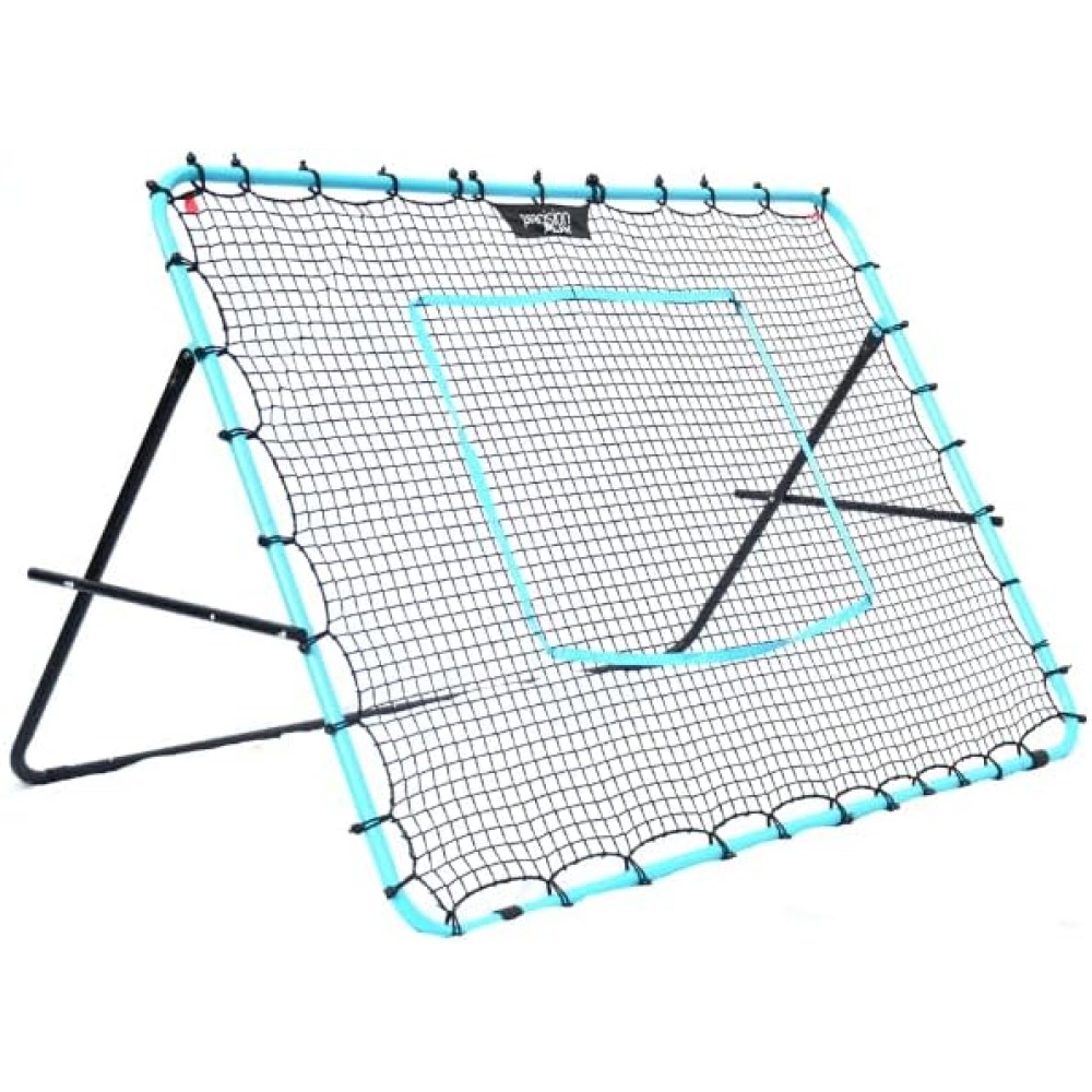 PrecisionPLAY Adjustable Rebounder, 7’ x 5’ Multi-Sport Training Equipment | High-Tension Net