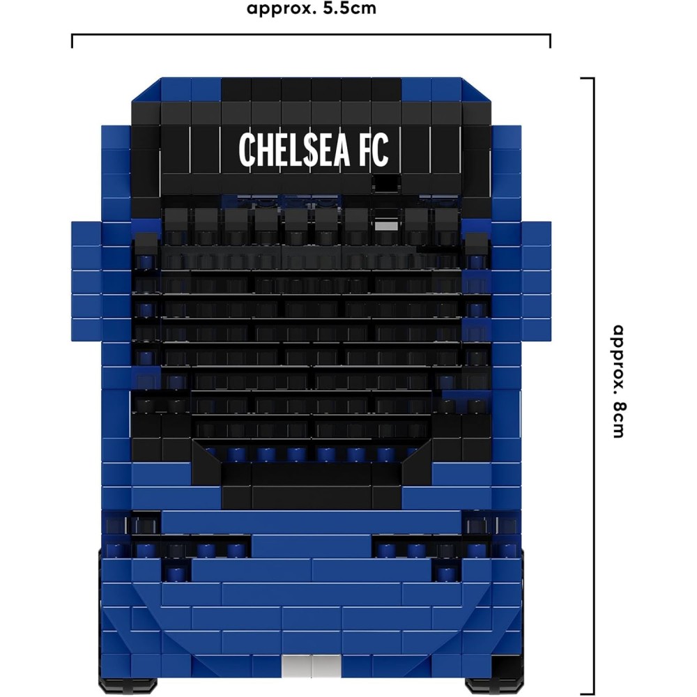FOCO Chelsea FC BRXLZ 3D Coach Toy Model | Premier League Construction Toy