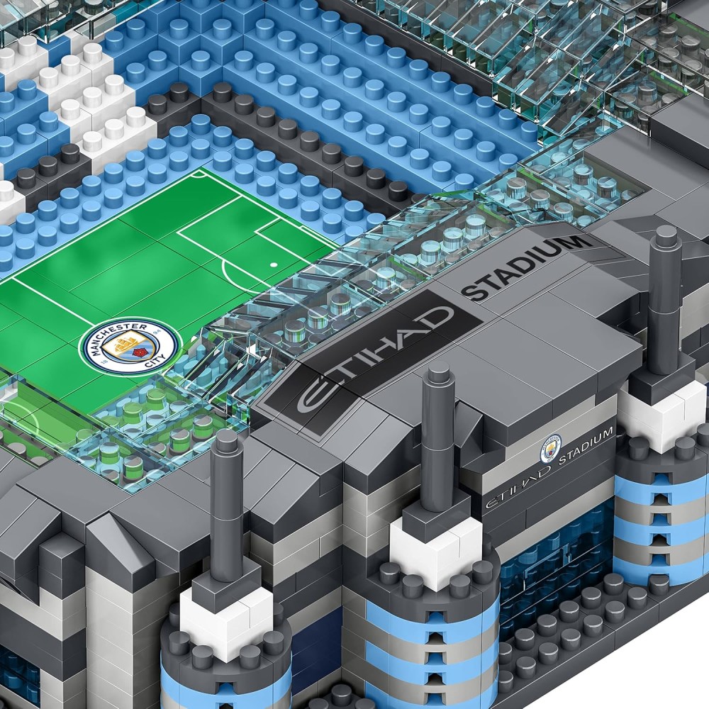 FOCO Manchester City FC Etihad 3D Bricks Mini BRXLZ Stadium | 1,163 Pieces