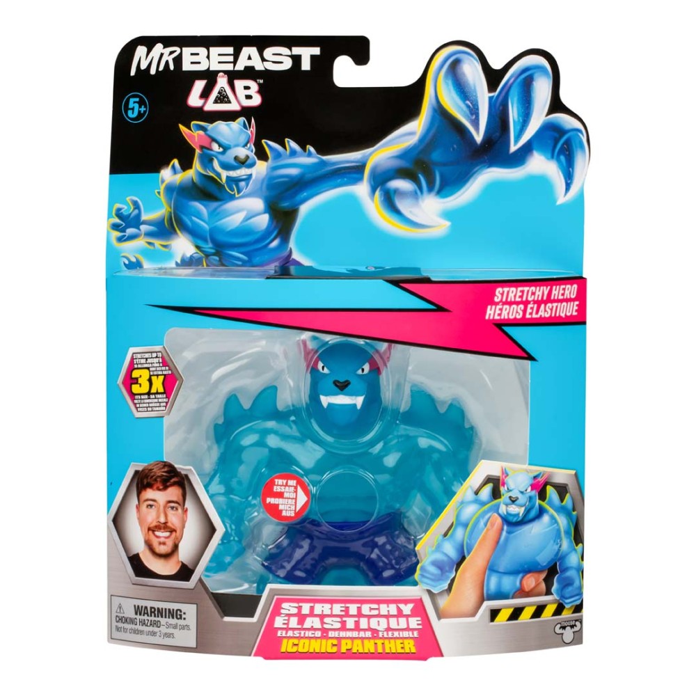 Mr Beast Lab Stretchy Hero Pack | Squishy & Stretchy Panther Heroes