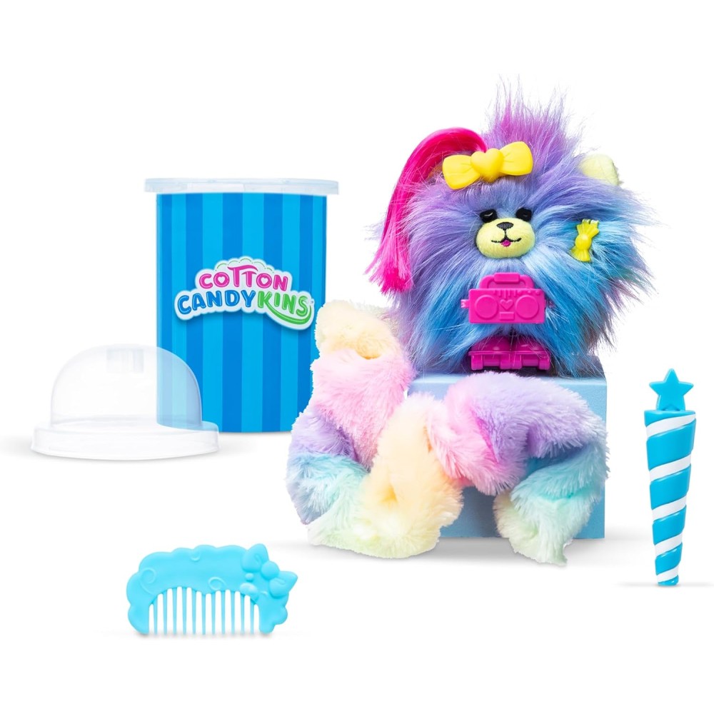 Cotton Candykins - Fluffy Fun Surprise Plush Toy & Customisable Play for Kids
