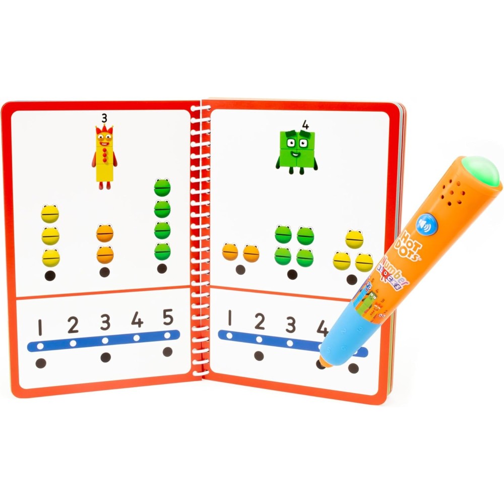 Learning Resources Hot Dots Numberblocks 1–10 Activity Book & Interactive Pen