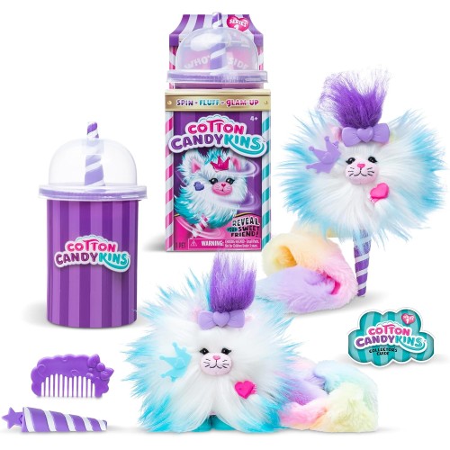 Cotton Candykins - Fluffy Fun for Everyone | Premium Soft Squishy Toy & Surprise Plush Toy Inside