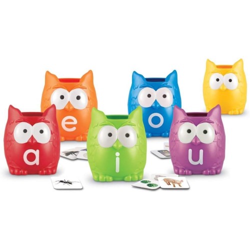 Learning Resources Vowel Owls Sorting Set