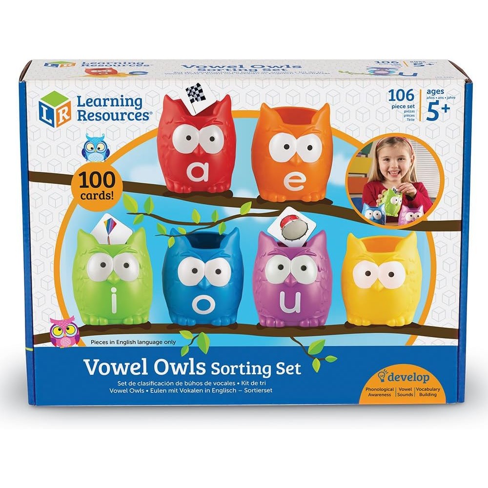 Learning Resources Vowel Owls Sorting Set