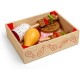 Bigjigs Toys Wooden Butcher’s Crate – Realistic Play Food Set