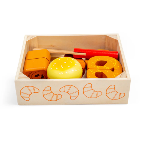 Bigjigs Toys Cutting Bread and Pastries Crate