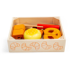 Bigjigs Toys Cutting Bread & Pastries Crate – Wooden Play Food Set