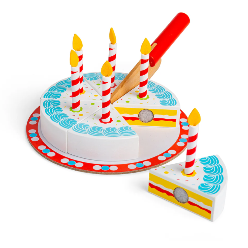  Bigjigs Toys Wooden Birthday Cake – Slice, Serve & Celebrate
