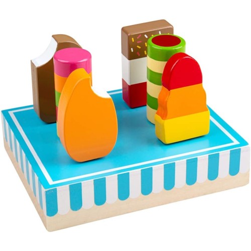Bigjigs Toys Wooden Ice Lollies Play Food 