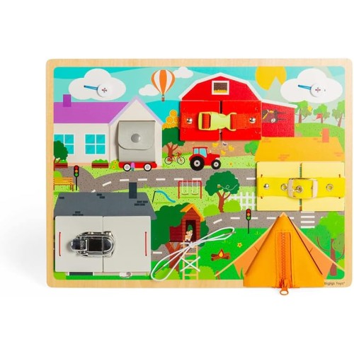 Bigjigs Toys Lifeskills Board Montessori Toy