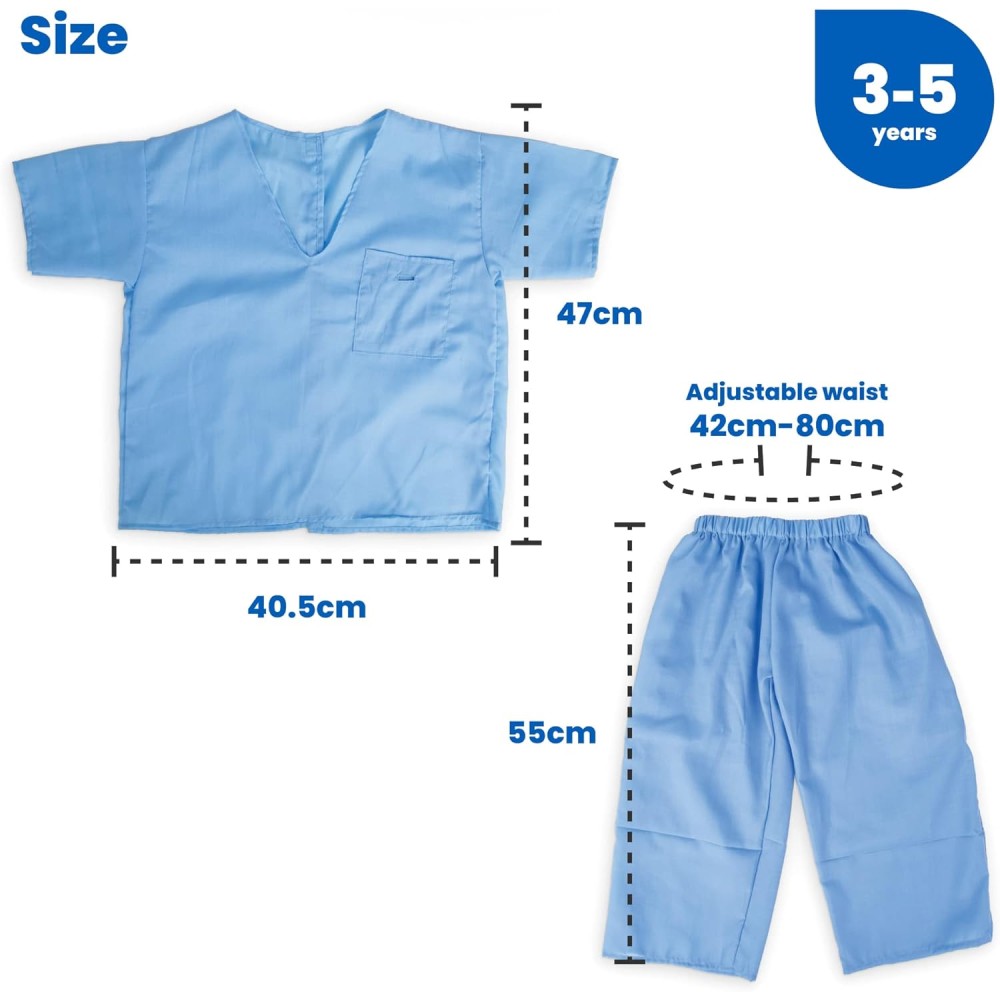 Bigjigs Toys Medic Kids Fancy Dress Costume – Doctor Role Play Set