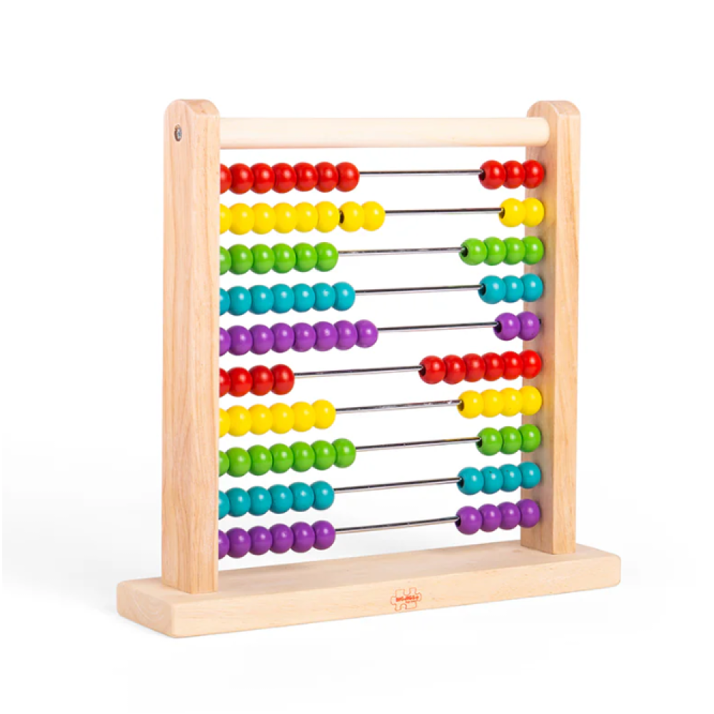 Bigjigs Toys Wooden Abacus – Classic Counting & Learning Toy