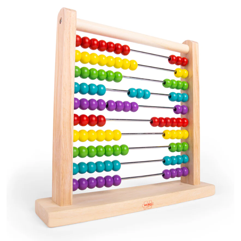 Bigjigs Toys Wooden Abacus – Classic Counting & Learning Toy