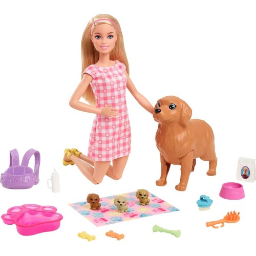 Barbie Doll With 2 Fantasy Pets, Barbie Malibu