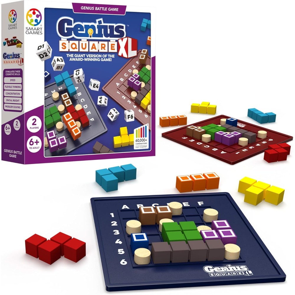 SmartGames Genius Square XL - Battle Puzzle Game