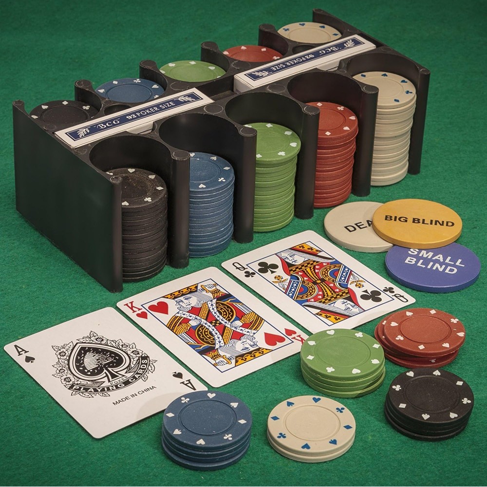 Tobar 21974 Casino Games - Chips, Cards & Mat Included