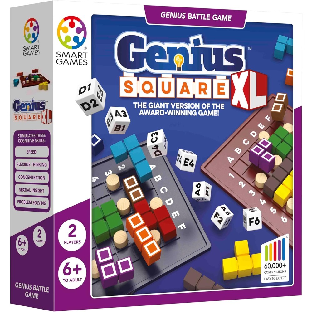 SmartGames Genius Square XL - Battle Puzzle Game