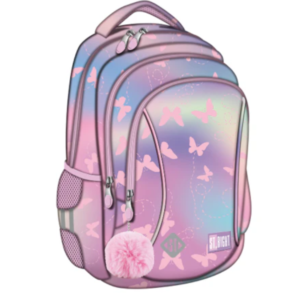 ST.RIGHT BP-26 Pink Butterflies Backpack