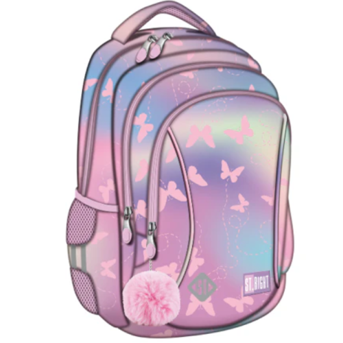 ST.RIGHT BP-26 Pink Butterflies Backpack