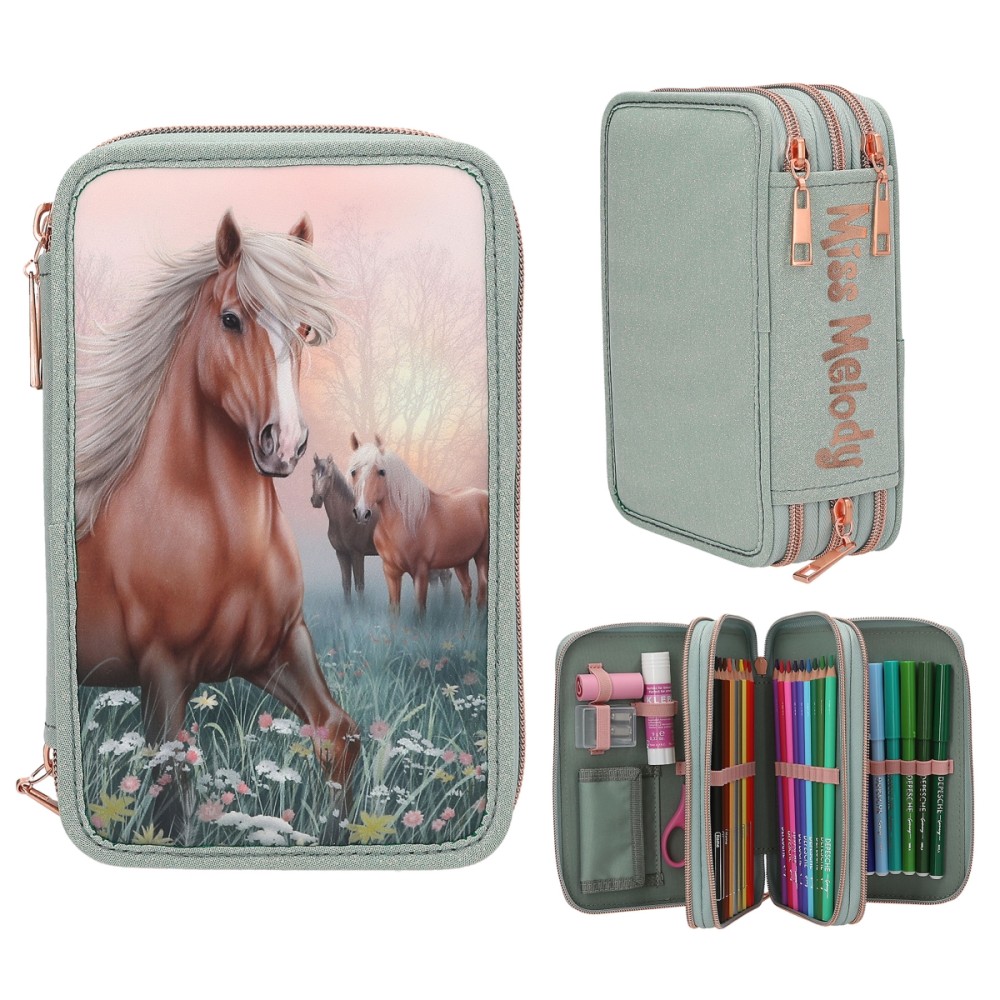 Miss Melody Triple Pencil Case