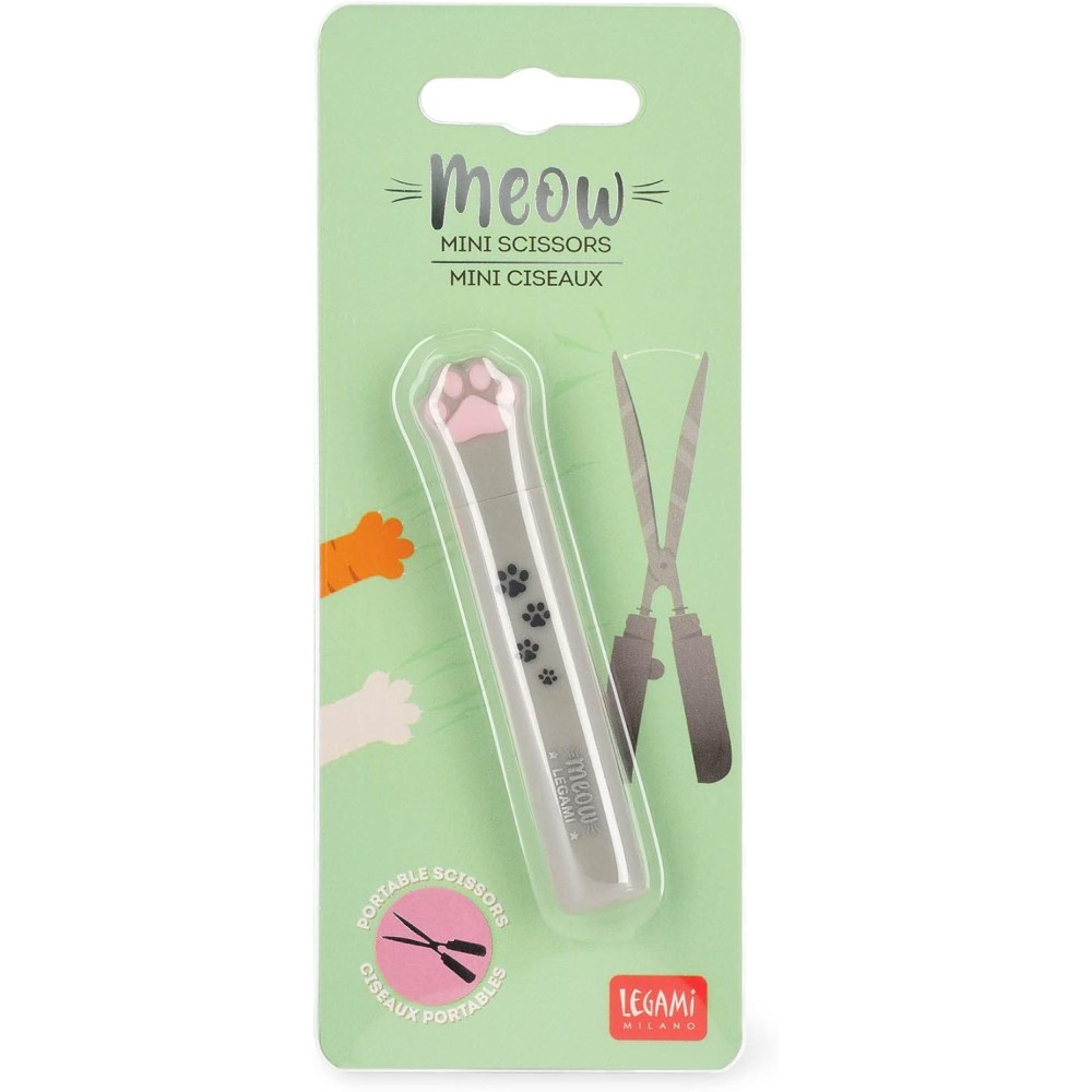 Legami - Mini Folding Scissors - Meow Theme