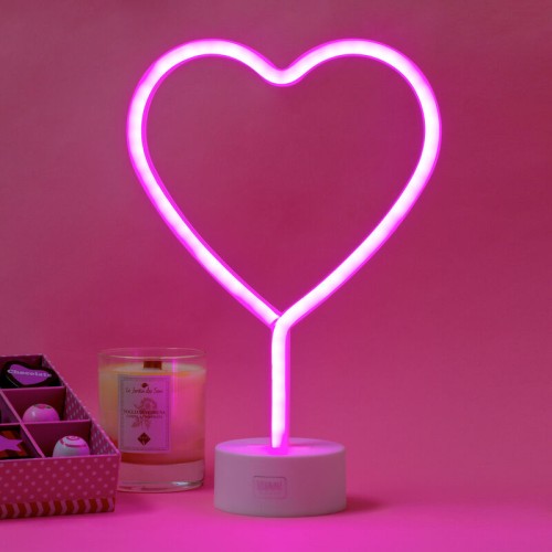 Neon Effect Led Lamp - It'S A Sign - Heart