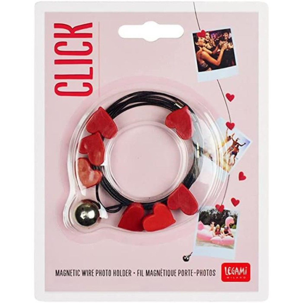 Click Photo Holder with Magnets – Hearts