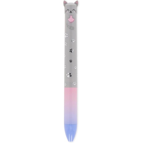Legami - Click&Clack Pen - Kitty Theme - Blue & Pink Ink