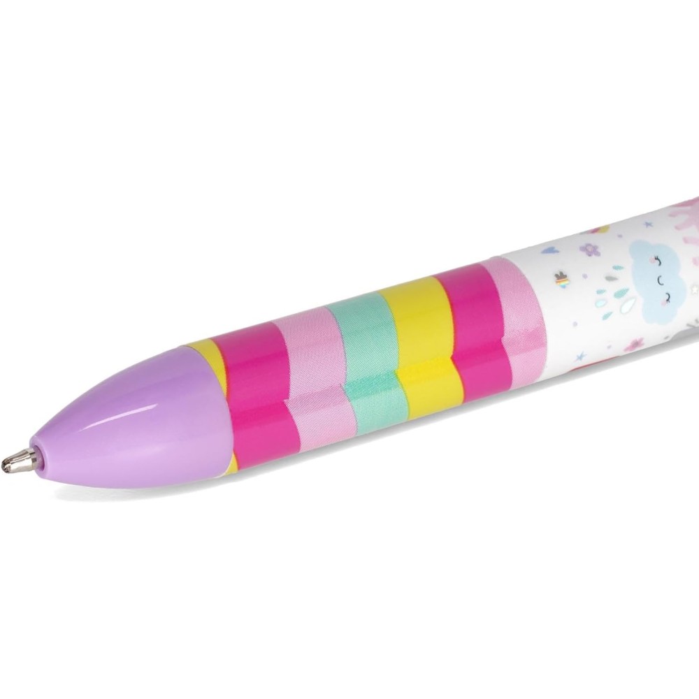 Legami - Click&Clack Pen - Unicorn Theme - Purple & Pink Ink