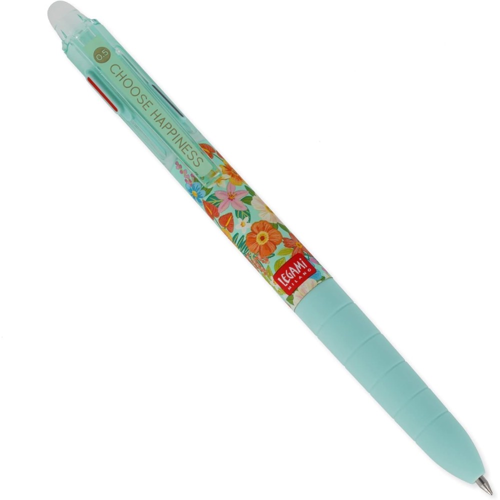 Legami - Erasable Gel Pen - 3 Colours - Flowers Theme