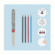Legami - Set of 4 Refills for 3-Colour Erasable Gel Pens