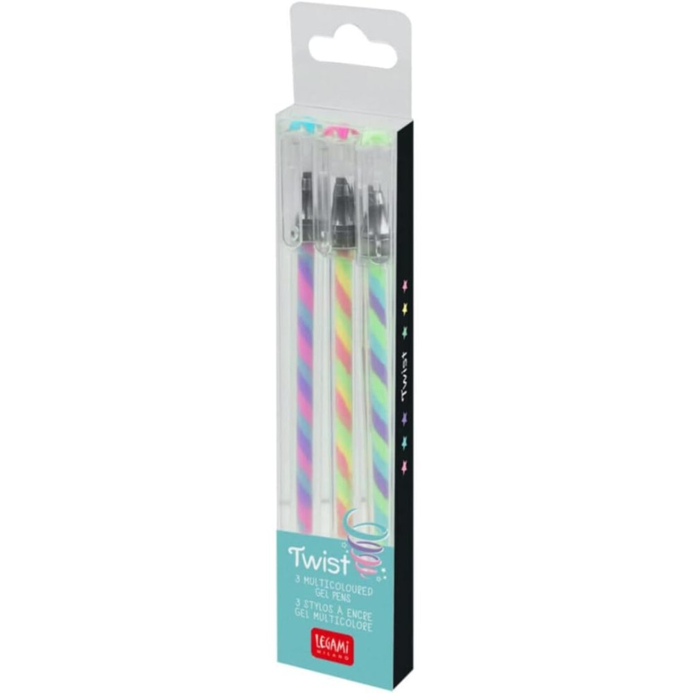 Legami - Set of 3 Multicolour Gel Pens