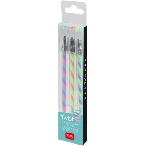 Legami - Set of 3 Multicolour Gel Pens