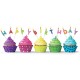 Legami - Cake Candles - 7 cm with Supports