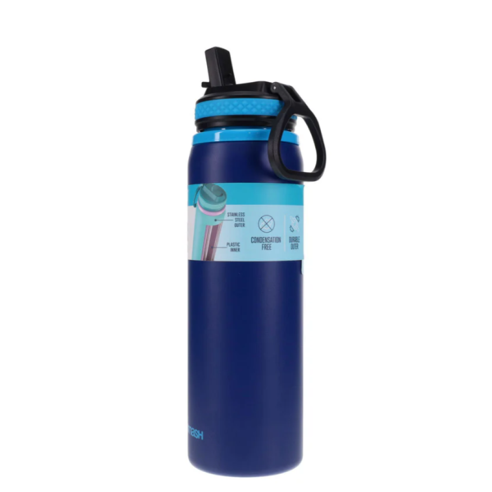 Smash Steel Shell Sipper Bottle – 700ml – Navy
