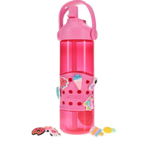 Smash Bottle With 10 Charms - 750ml - Pink