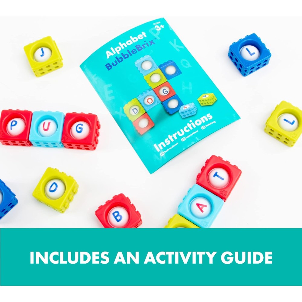 Learning Resources Alphabet BubbleBrix, Fidget Learning Toy with Letters