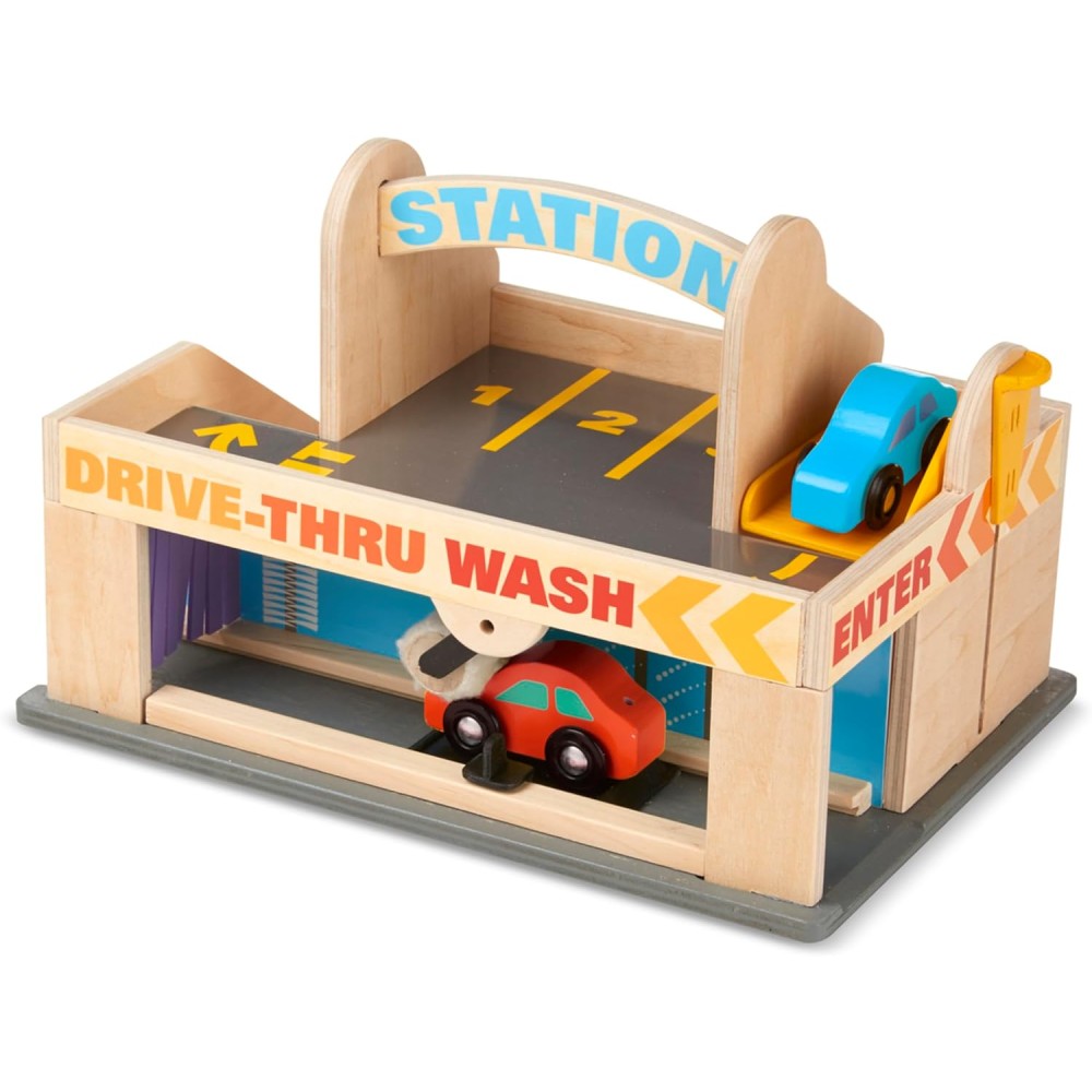 Melissa & Doug Service Station Parking Garage