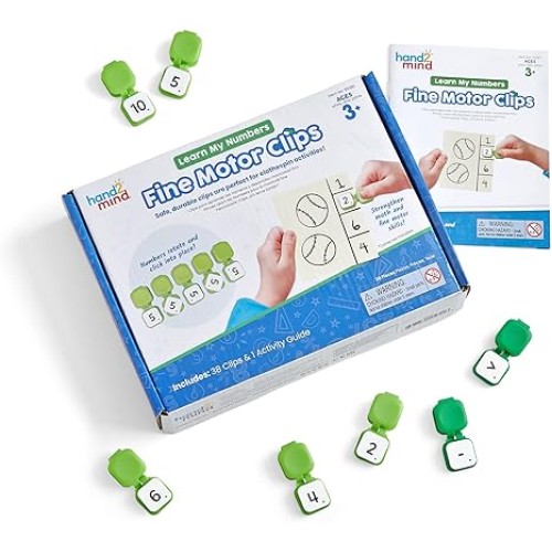 Learn My Numbers Fine Motor Clips