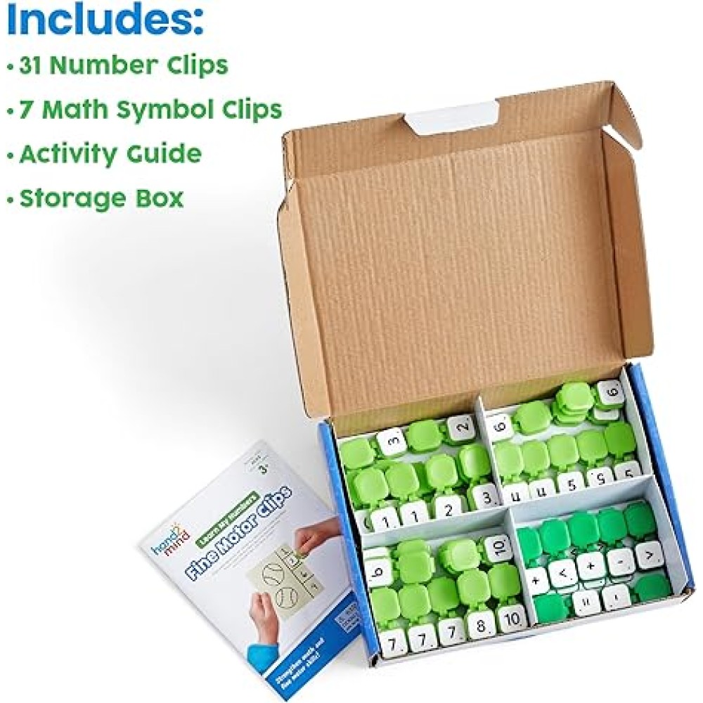 Learn My Numbers Fine Motor Clips