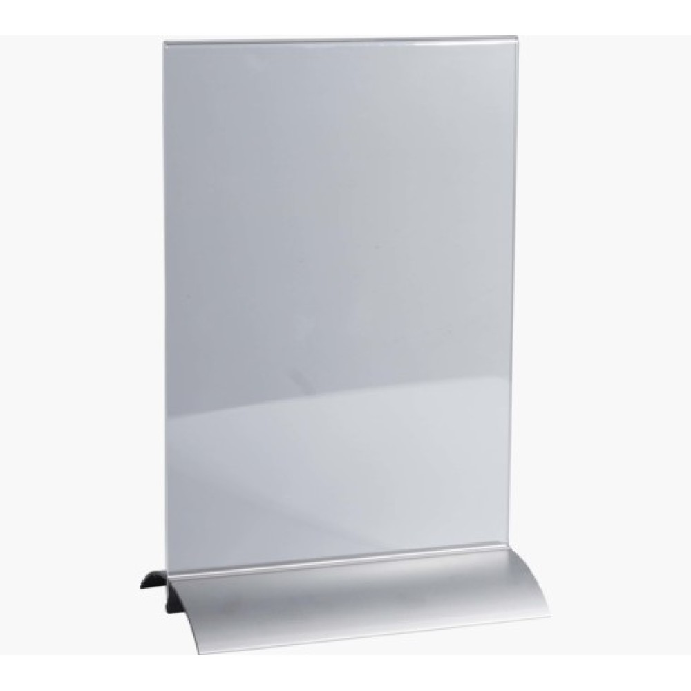 Stand up sign holder aluminium base A4 - Exacompta
