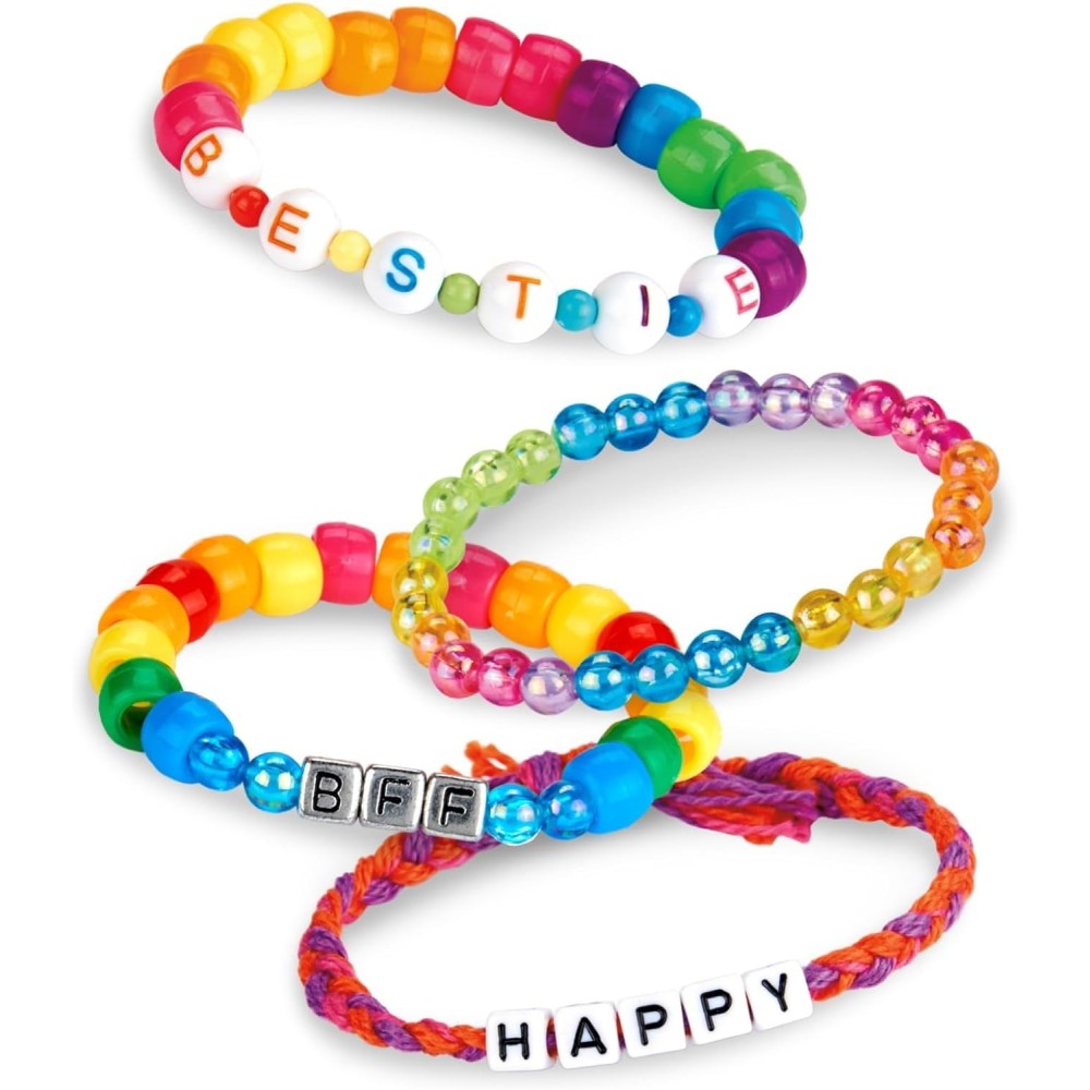 SHIMMER 'N SPARKLE ABC FASHION BEAD BRACELET 