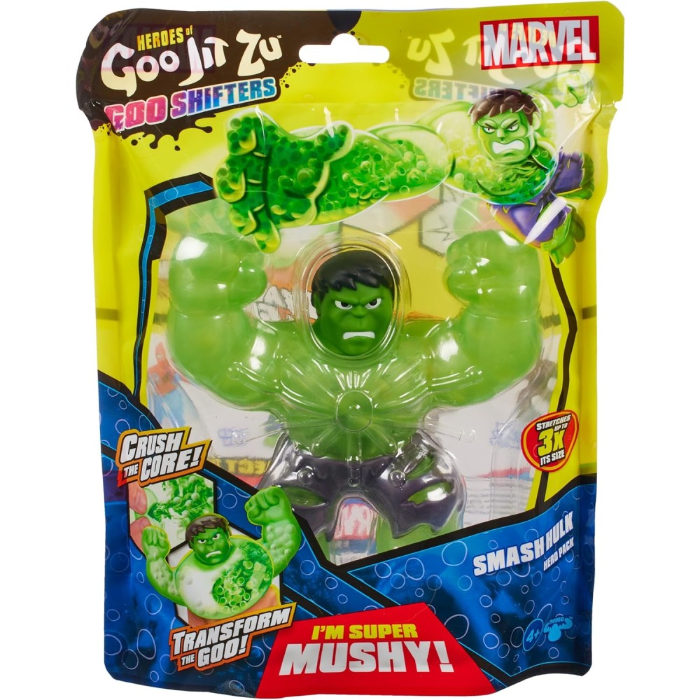 Heroes of Goo Jit Zu Goo Shifters Marvel Stretchy Green Hulk