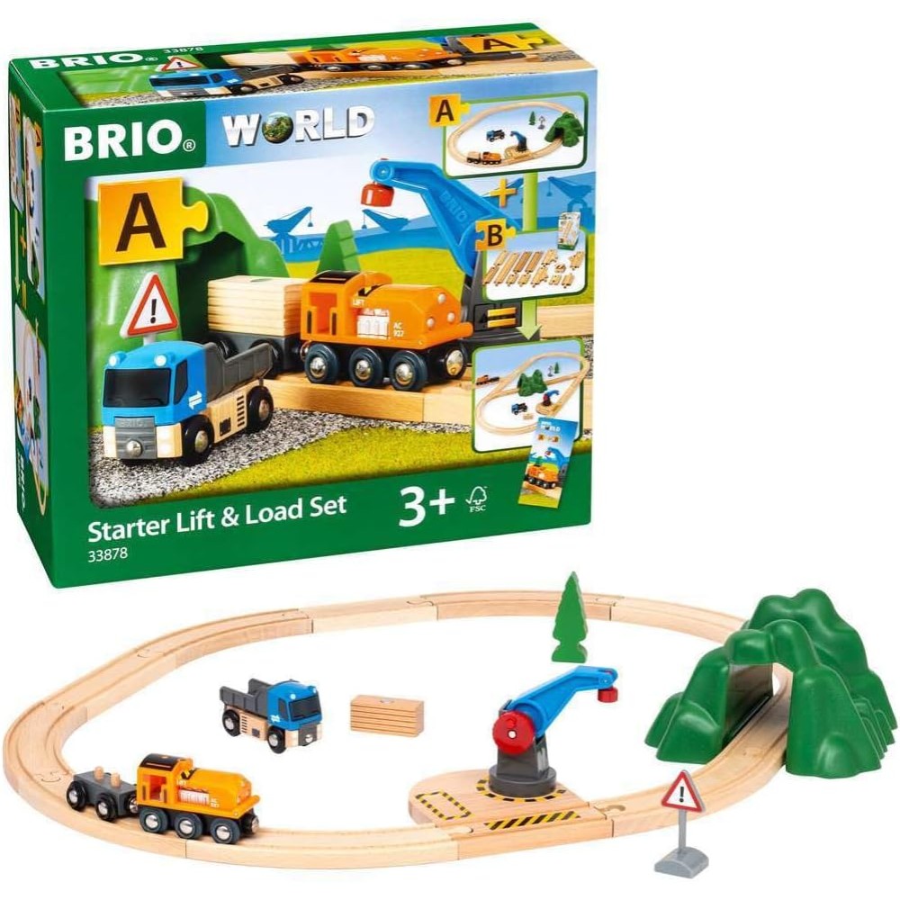 BRIO Lift and Load Starter Set – Fun & Educational Train Playset