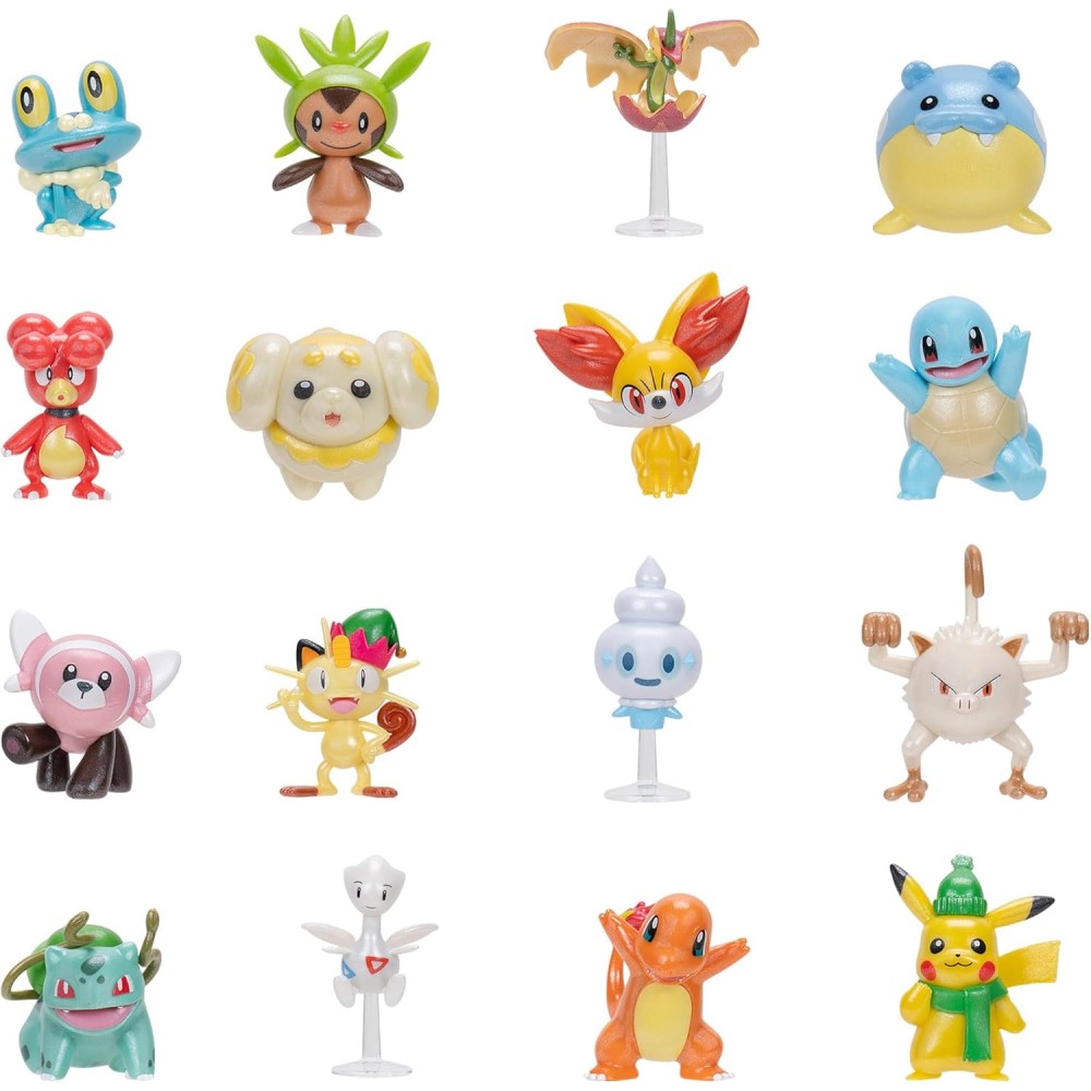 Pokémon Holiday Advent Calendar - 16 Battle Figures & 8 Accessories