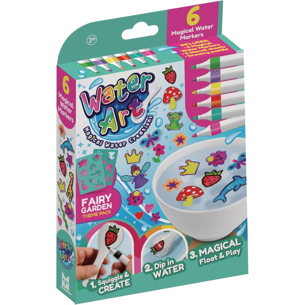 Water Art X-WA1003F Themed 6 Pen Pack Fairy Garden