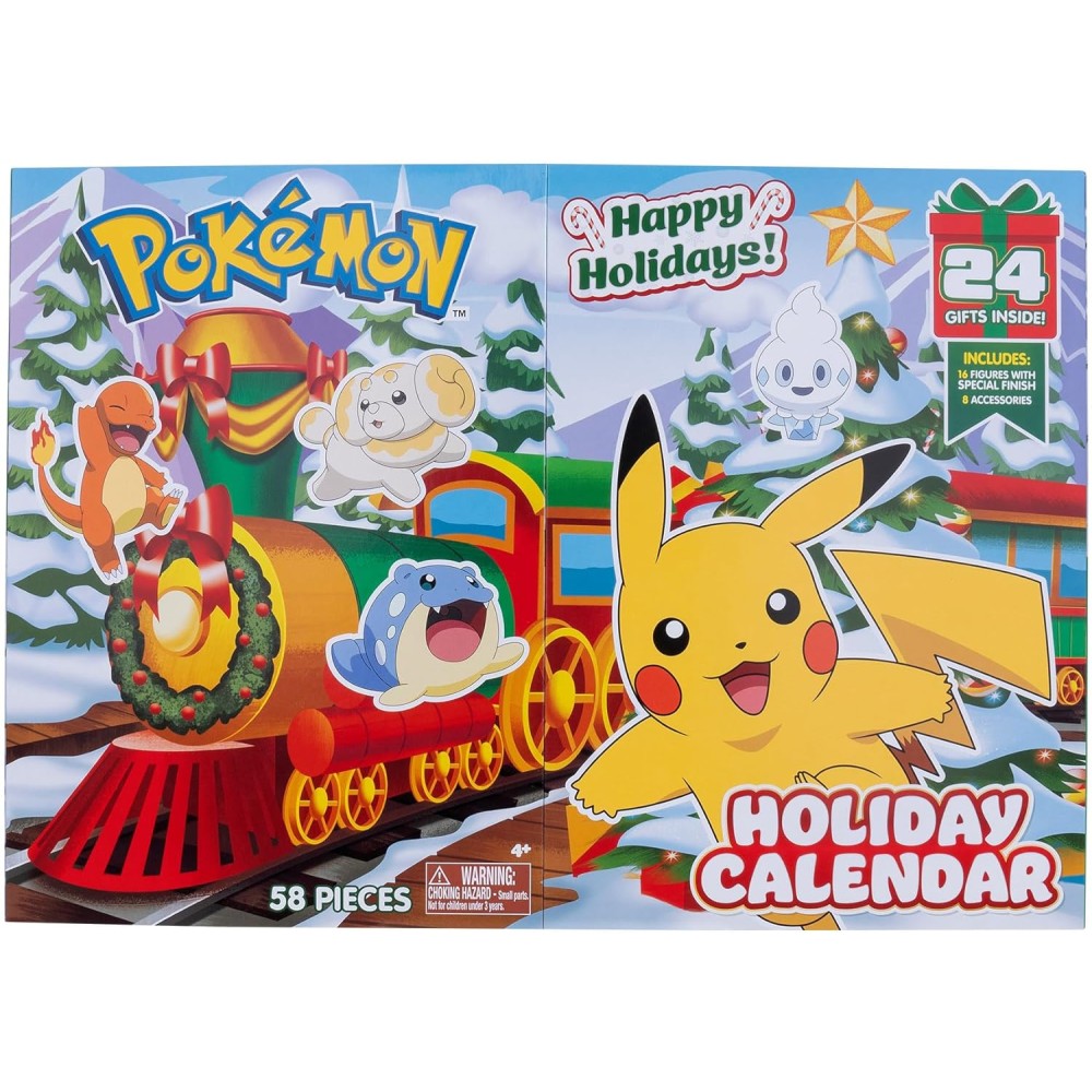 Pokémon Holiday Advent Calendar - 16 Battle Figures & 8 Accessories