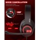 EKSA T8 PS4 Gaming Headset with Noise Cancelling Mic, Surround Sound, LED Light