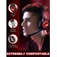 EKSA T8 PS4 Gaming Headset with Noise Cancelling Mic, Surround Sound, LED Light